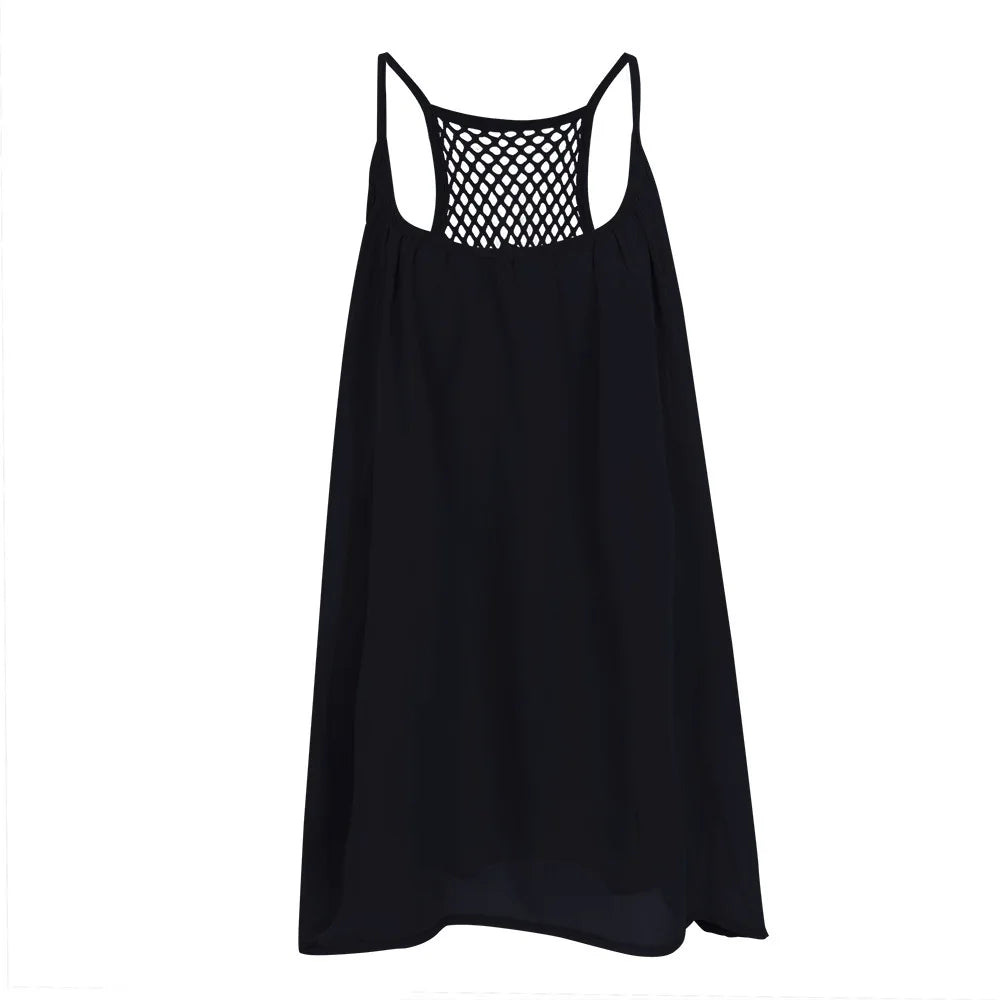 Women’s Casual Summer Mini Dress – Sleeveless Spaghetti Strap Bodycon