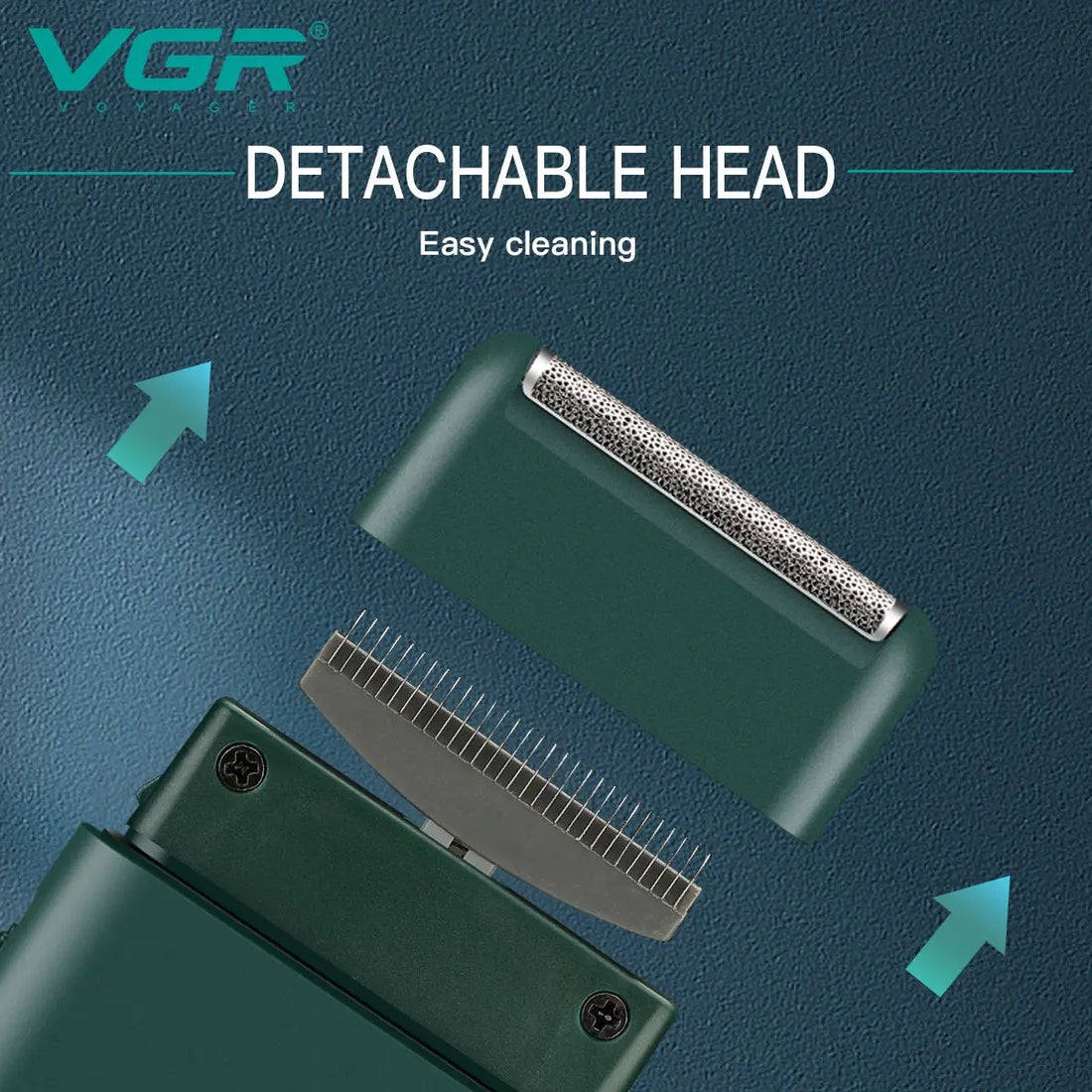 VGR 390 Mini Cordless Beard Trimmer – Rechargeable Electric Shaver for Men