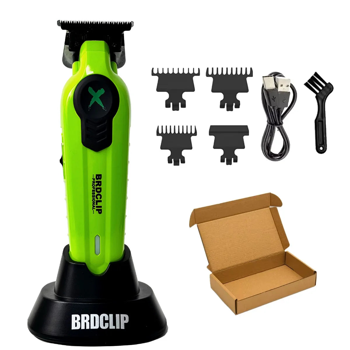 BRDCLIP FA1T Pro Hair Trimmer – Gradient Clipper with Charging Stand