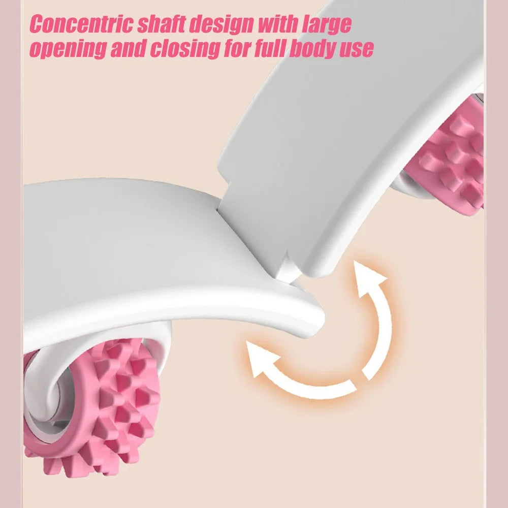 12-Wheel Leg Clamp Massager – Slimming Body Roller for Waist & Abdomen