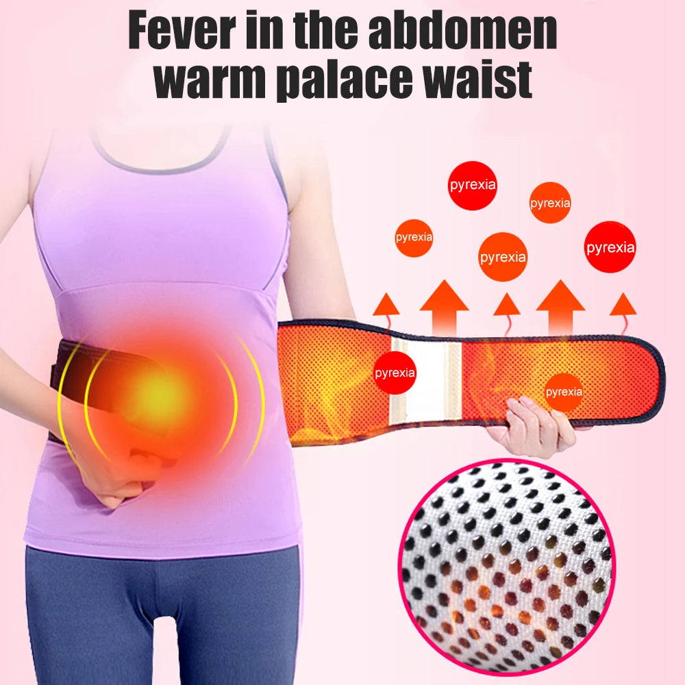 Self-Heating Magnetic Waist Belt – Adjustable Lumbar Support Brace