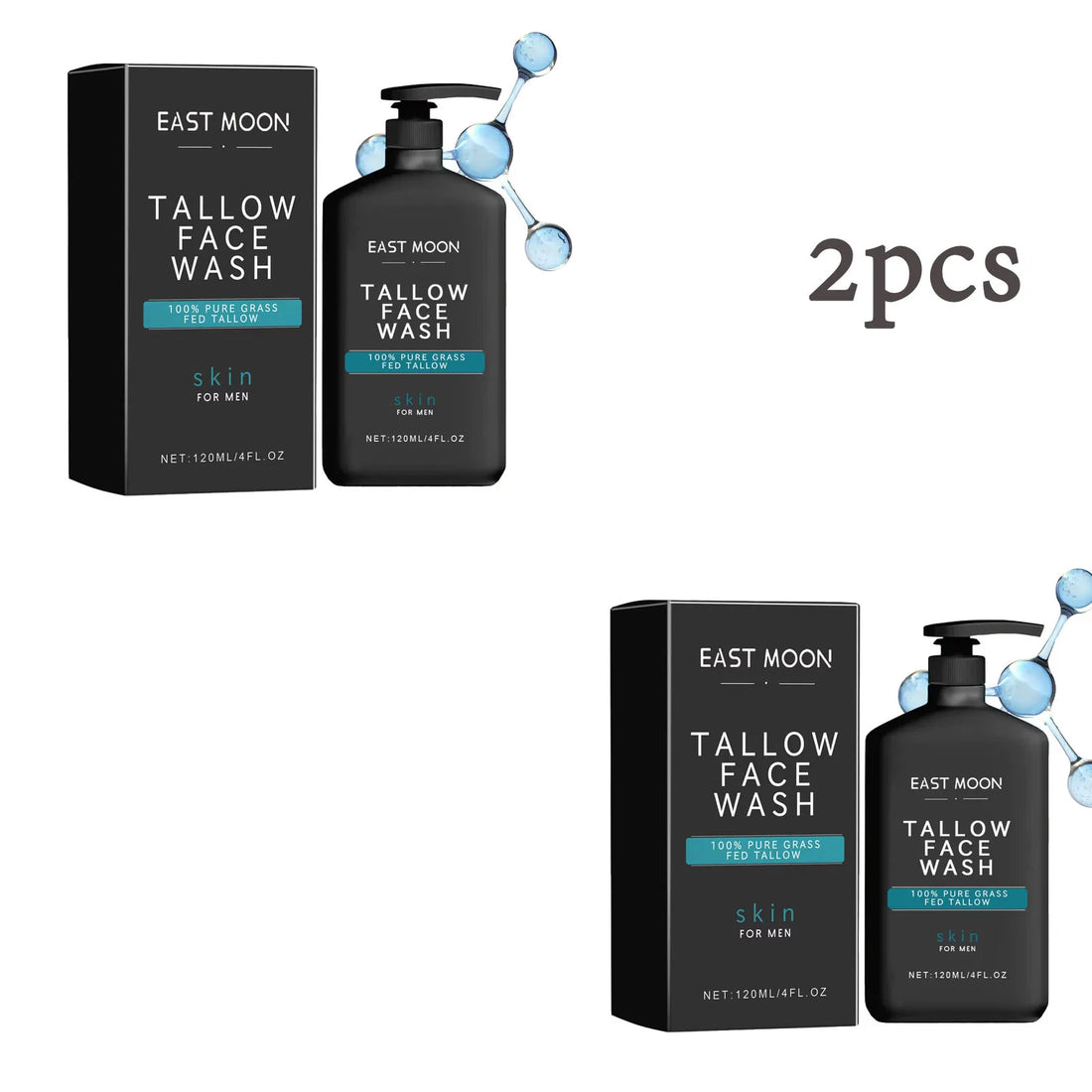 Men’s Facial Cleanser – Acne Control & Pore-Clearing Exfoliating Cream