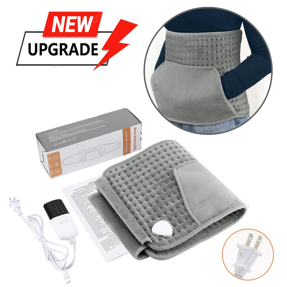 Electric Heating Waist Belt – Adjustable Thermal Pad for Back & Hand Warming