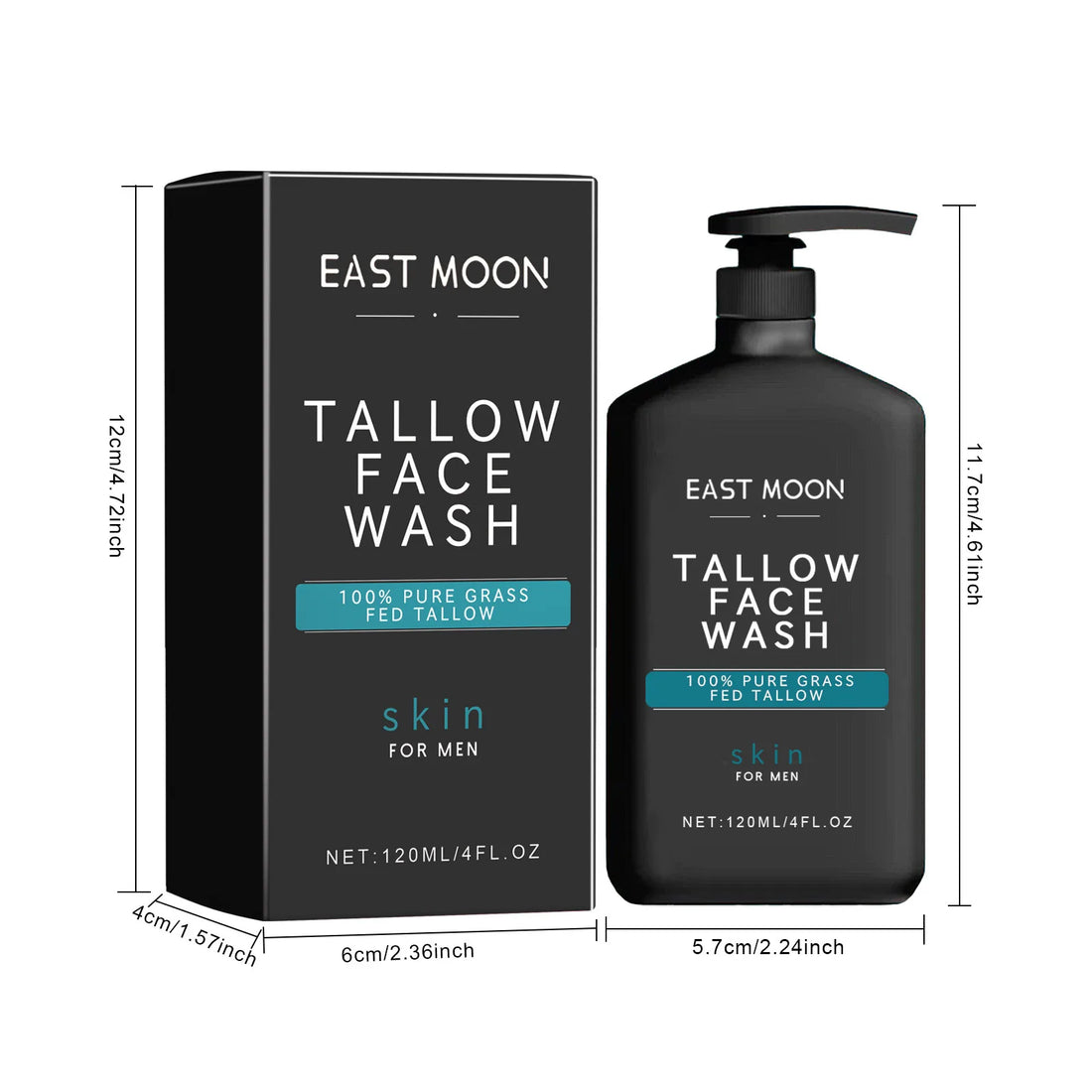 Men’s Facial Cleanser – Acne Control & Pore-Clearing Exfoliating Cream