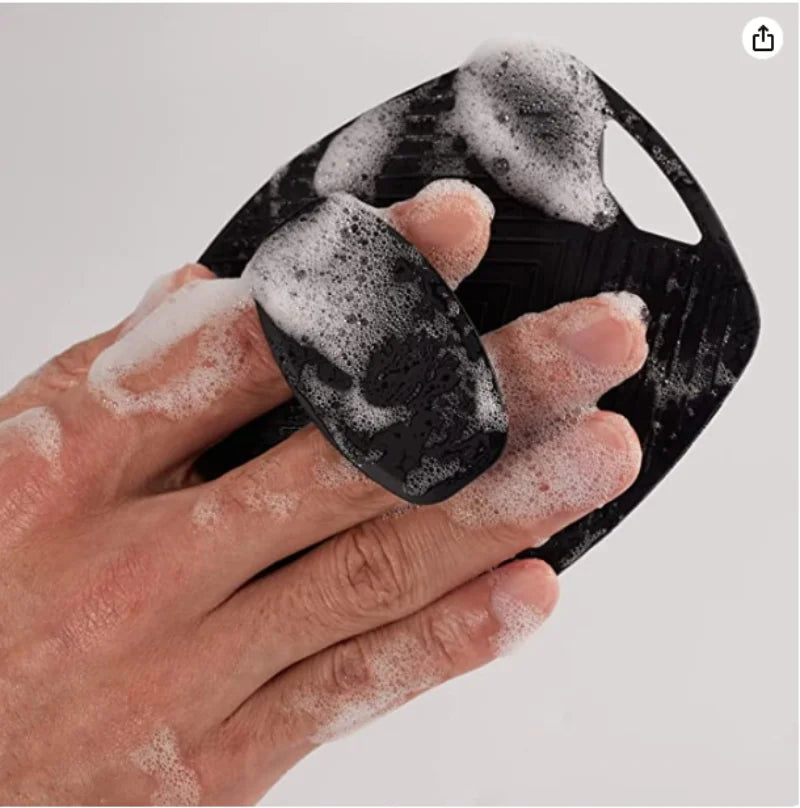 Silicone Exfoliating Body Brush – Gentle Manual Shower Scrubber