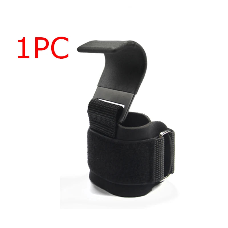 Weight Lifting Hook Grips with Wrist Wraps – Powerlifting & Pull-Up Support Straps
