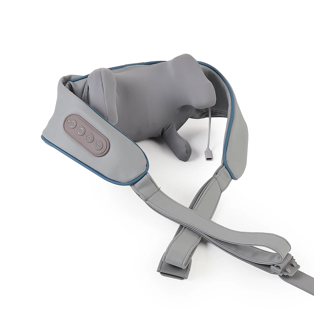 Foreverlily Wireless Neck & Shoulder Massager – Kneading Back Massage Shawl