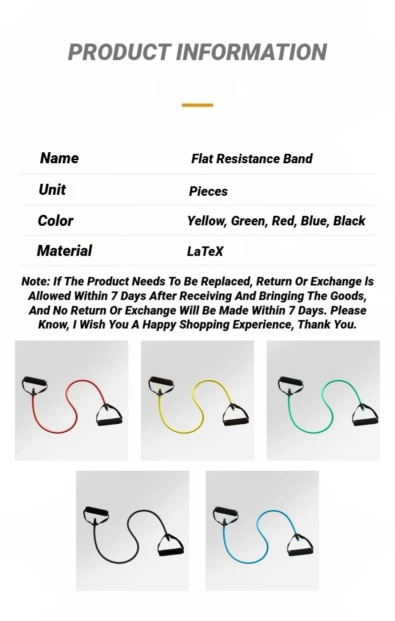 Resistance Bands with Handles – 5-Level Strength Training Set for Home Workouts