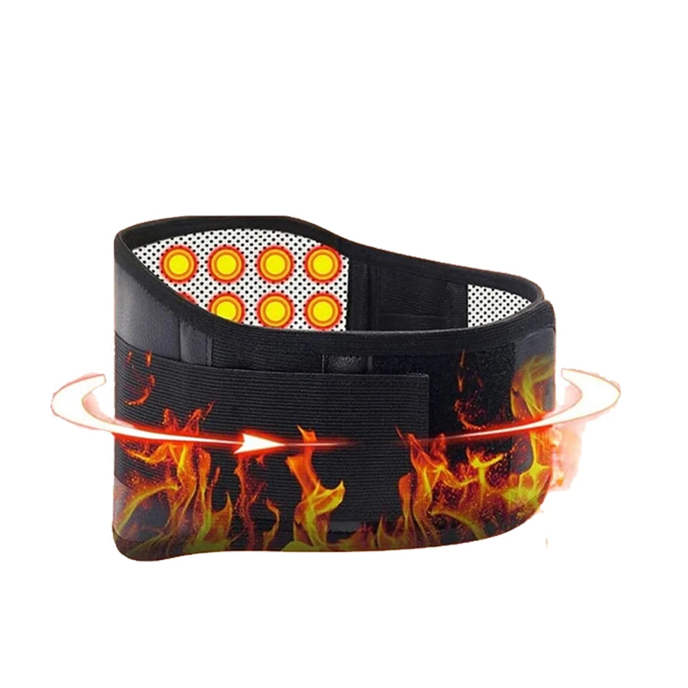 Self-Heating Magnetic Waist Belt – Adjustable Lumbar Support Brace