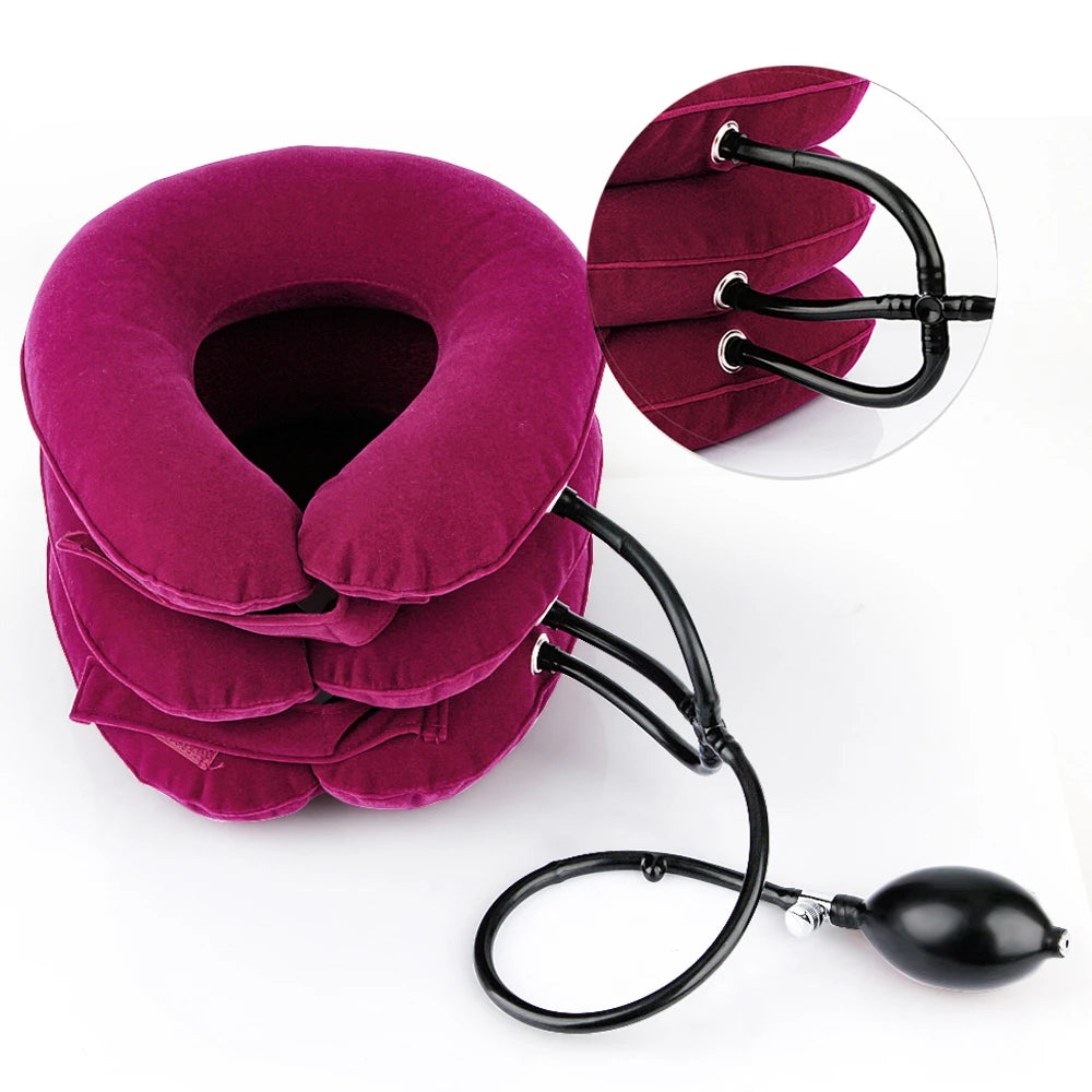 Cervical Neck Traction Device – Inflatable Collar for Pain Relief & Alignment