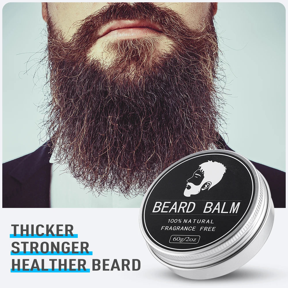 Men’s Natural Beard Balm Wax – Soften, Moisturize & Style