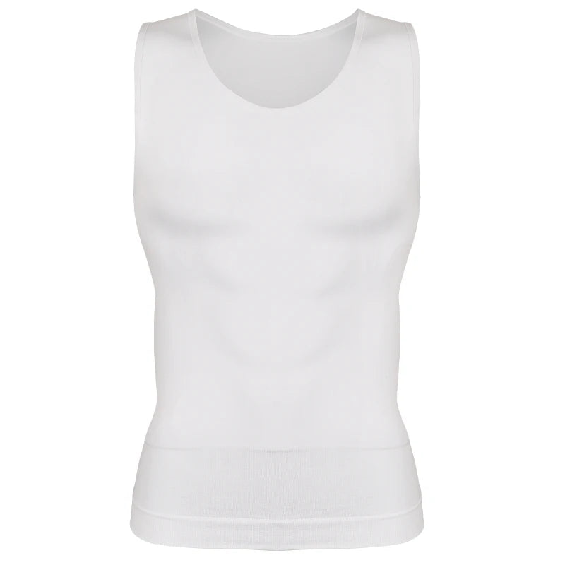 Men’s Compression Shirt – Tummy Control Slimming Vest for Workout & Waist Training
