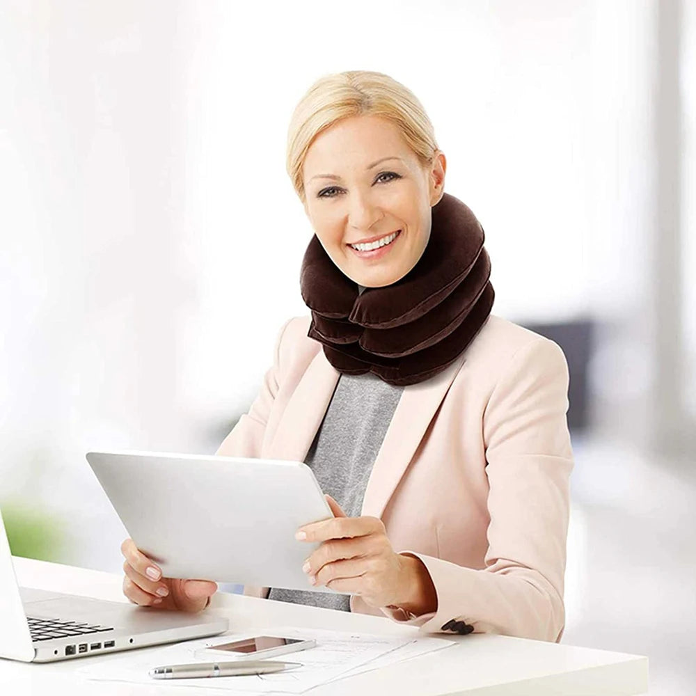 Cervical Neck Traction Device – Inflatable Collar for Pain Relief & Alignment