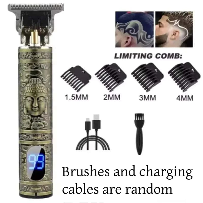 T9 LCD Electric Hair Clipper – Rechargeable Trimmer for Men
