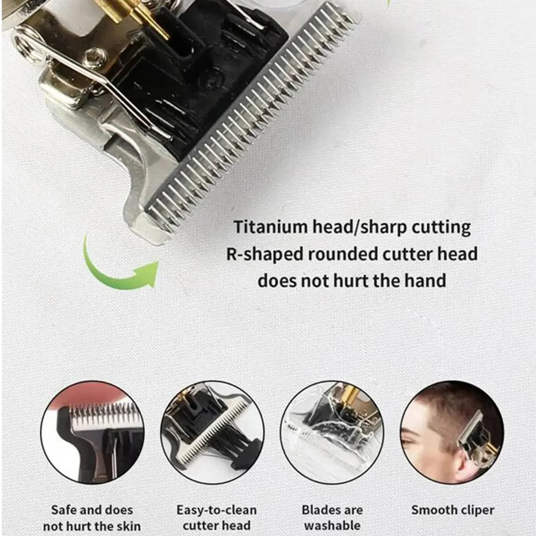 T9 LCD Electric Hair Clipper – Rechargeable Trimmer for Men