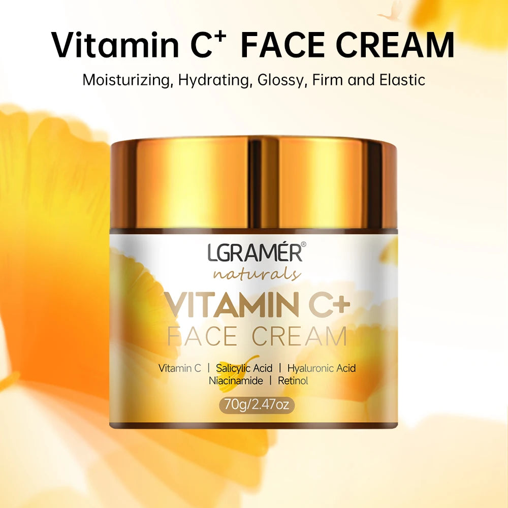 Vitamin C & Retinol Face Cream – Anti-Aging and Brightening Moisturizer