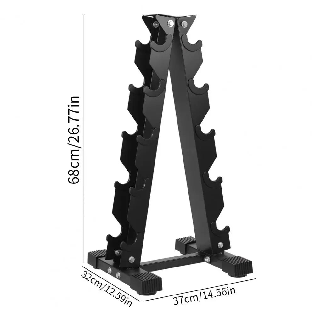 5-Tier Dumbbell Rack – Home Gym Weight Storage Stand & Organizer