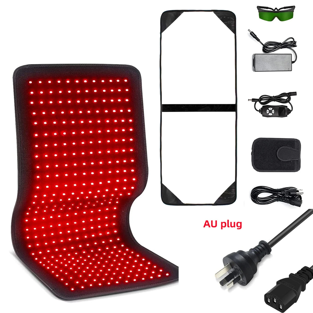 Red & Infrared Therapy Belt – Wearable LED Heating Pad for Body & Joints