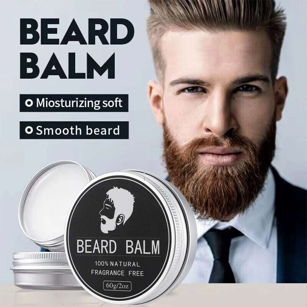 Men’s Natural Beard Balm Wax – Soften, Moisturize & Style