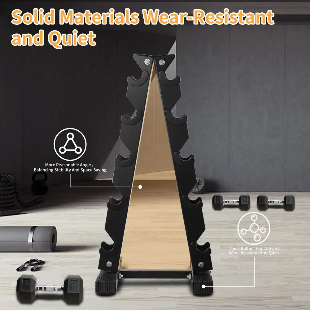 5-Tier Dumbbell Rack – Home Gym Weight Storage Stand & Organizer