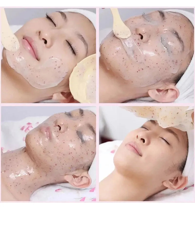24K Gold Rose Jelly Mask Powder – 350g Hydrating & Brightening Facial Treatment