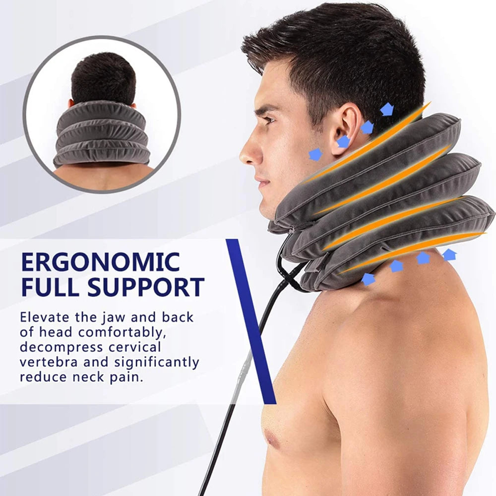 Cervical Neck Traction Device – Inflatable Collar for Pain Relief & Alignment