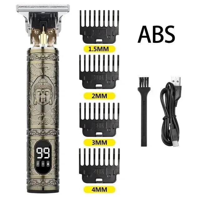 T9 LCD Electric Hair Clipper – Rechargeable Trimmer for Men