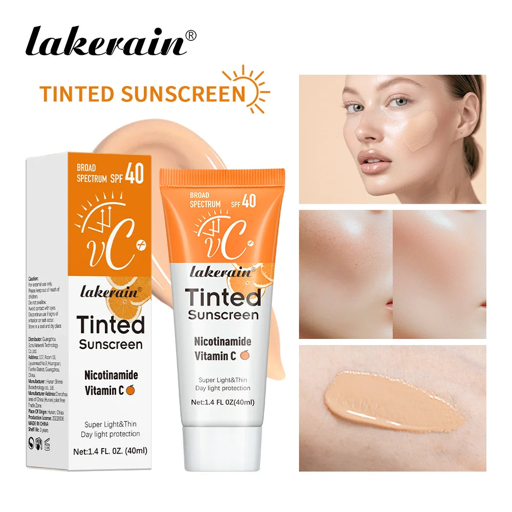 Vitamin C Tinted Mineral Sunscreen – SPF 40 Broad Spectrum Protection