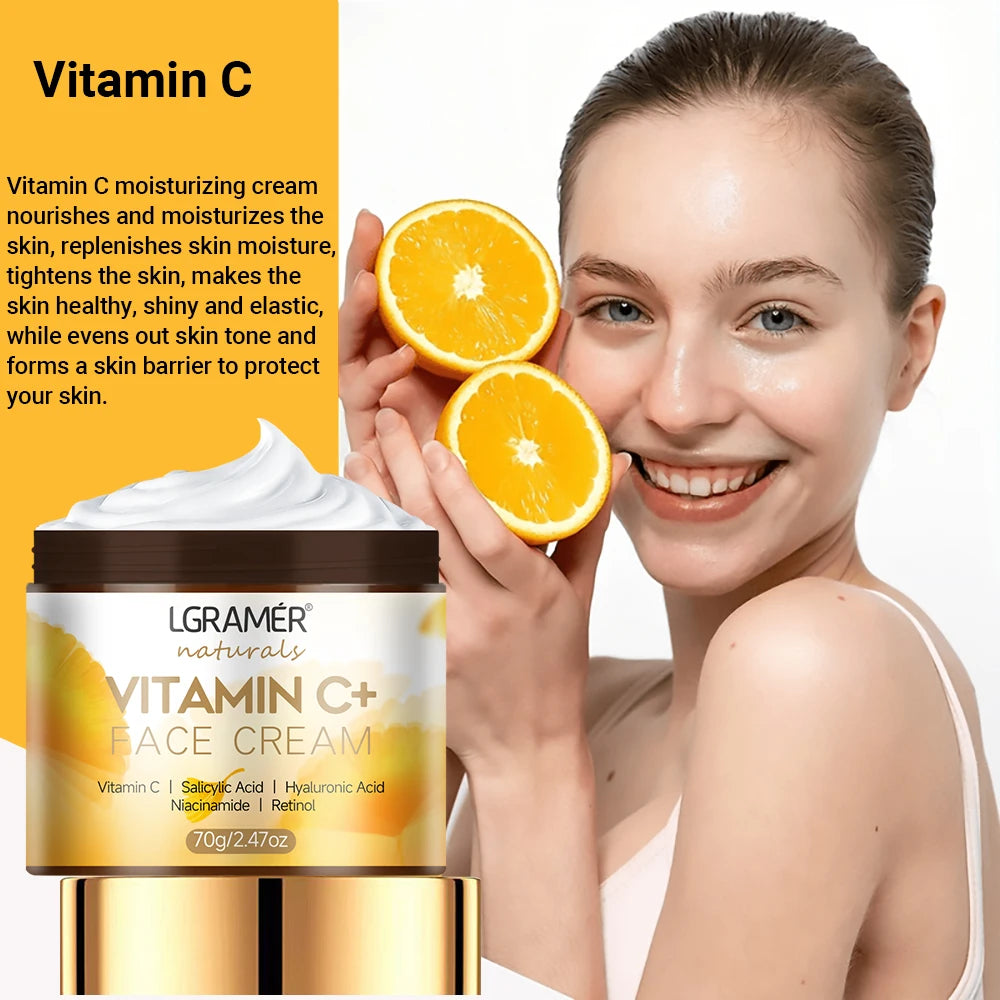 Vitamin C & Retinol Face Cream – Anti-Aging and Brightening Moisturizer