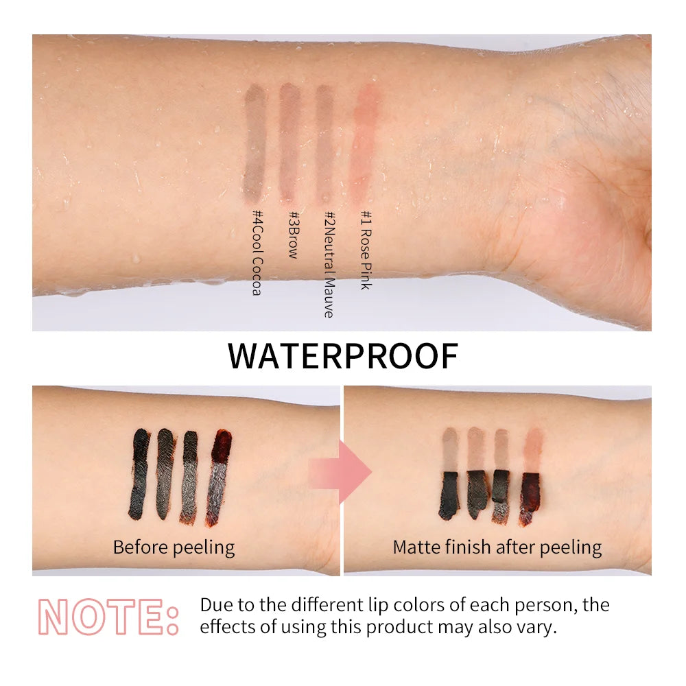Peel-Off Lip Tint – Waterproof, Long-Lasting Matte Lip Stain