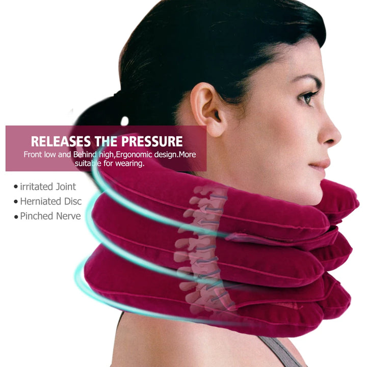 Cervical Neck Traction Device – Inflatable Collar for Pain Relief & Alignment