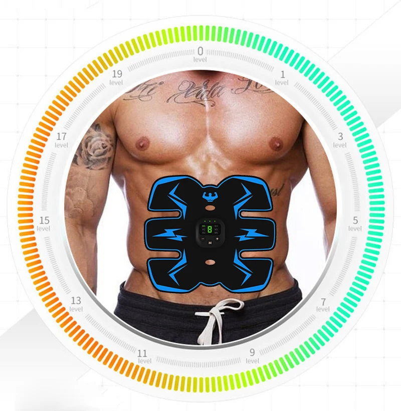 EMS Muscle Stimulator – USB Rechargeable Full Body Massager for Pain Relief & Fitness