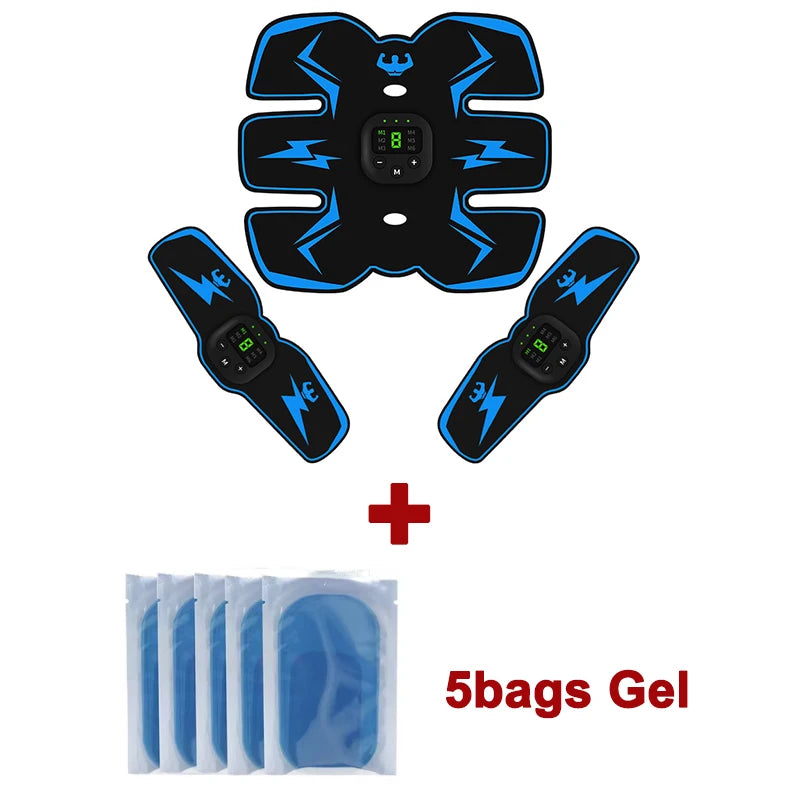 EMS Muscle Stimulator – USB Rechargeable Full Body Massager for Pain Relief & Fitness