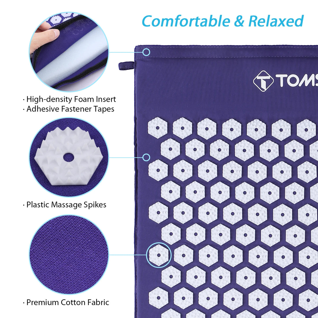 Acupressure Mat & Pillow Set – Massage Cushion for Pain & Stress Relief