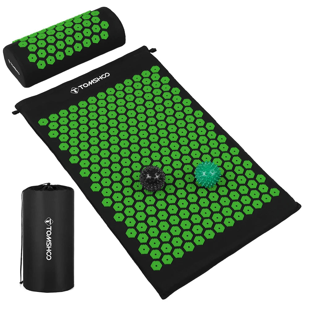Acupressure Mat & Pillow Set – Massage Cushion for Pain & Stress Relief
