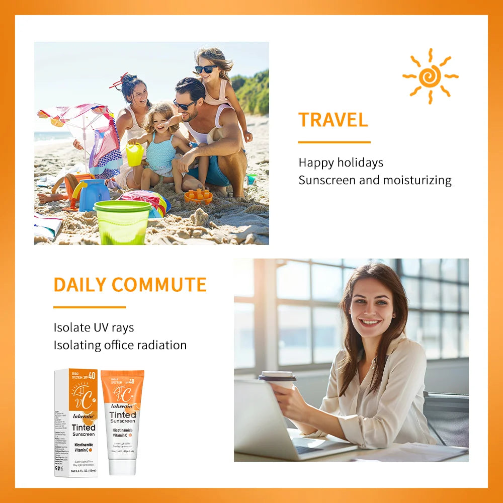 Vitamin C Tinted Mineral Sunscreen – SPF 40 Broad Spectrum Protection